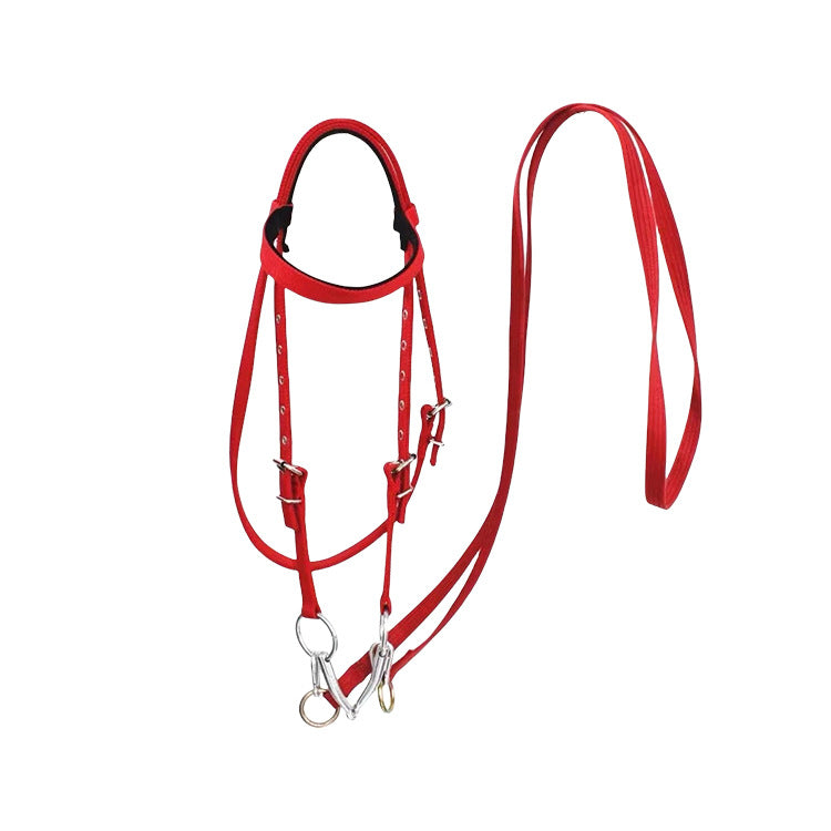 Horse Halter Rope Riding Hose Bridle Fiber, Halster Touw – Sterk Nylon – Paard – Rood