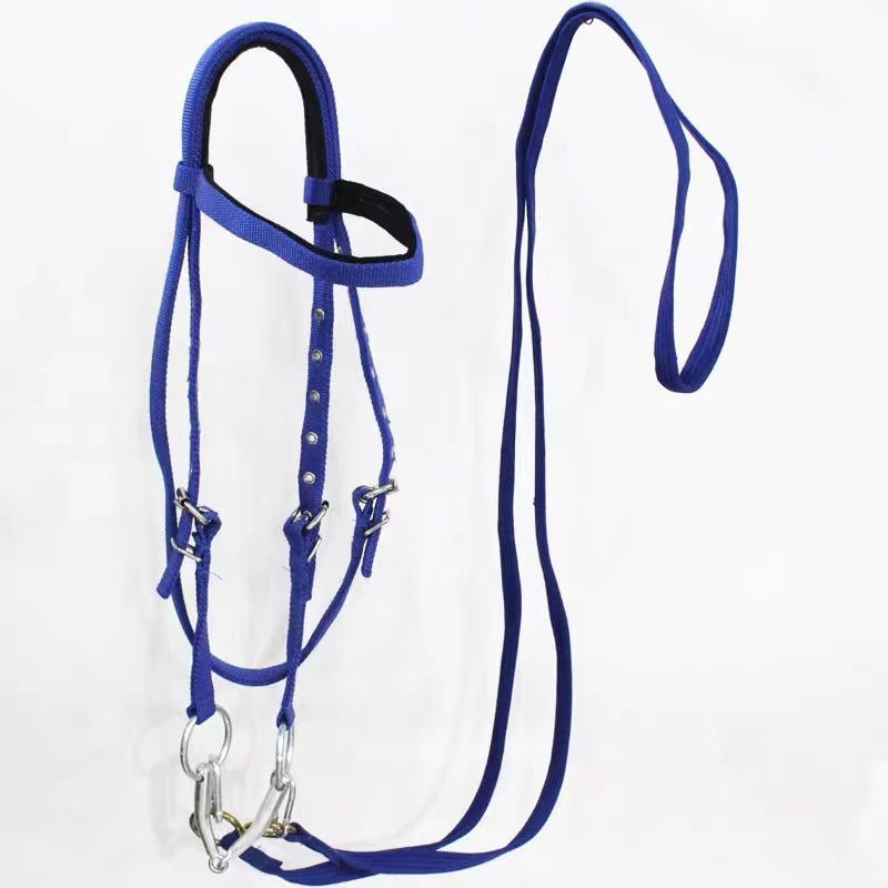 Horse Halter Rope Riding Hose Bridle Fiber, Halster Touw – Sterk Nylon – Paard – Rood