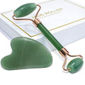 Natural Jade Roller Set – Gezichtsmassage & Gua Sha